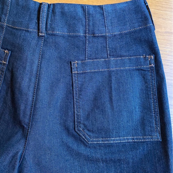 Anthropologie Maeve Dark Blue Jean Shorts - Picture 4 of 5